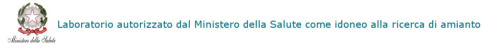 Laboratorio certificato dal Ministero della Salute per la ricerca di amianto